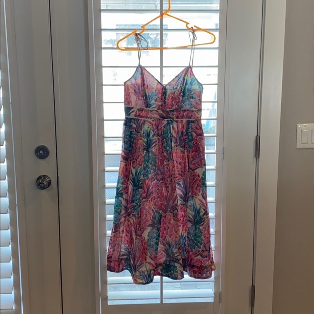 J.Crew pineapple dress with pockets!